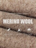 Men's 100% Merino Wool Sweater  Fall Winter First-Line Ready to Wear V Neck Long Sleeve Seamless Knit Sweater - Image 2
